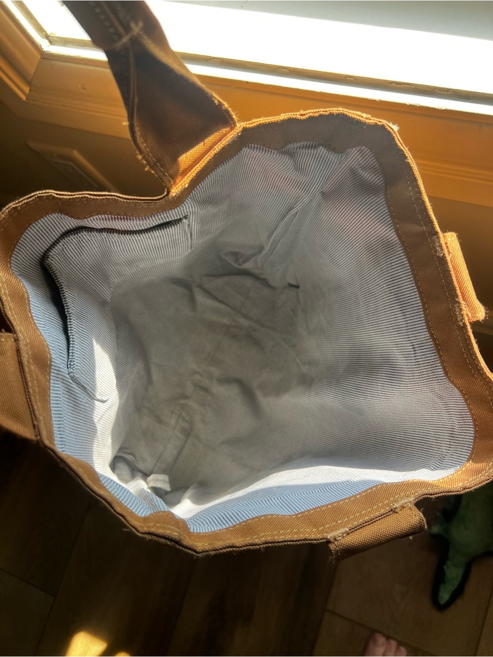 Carhartt Brown Canvas Utility Tote Bag - Picture 3 of 3